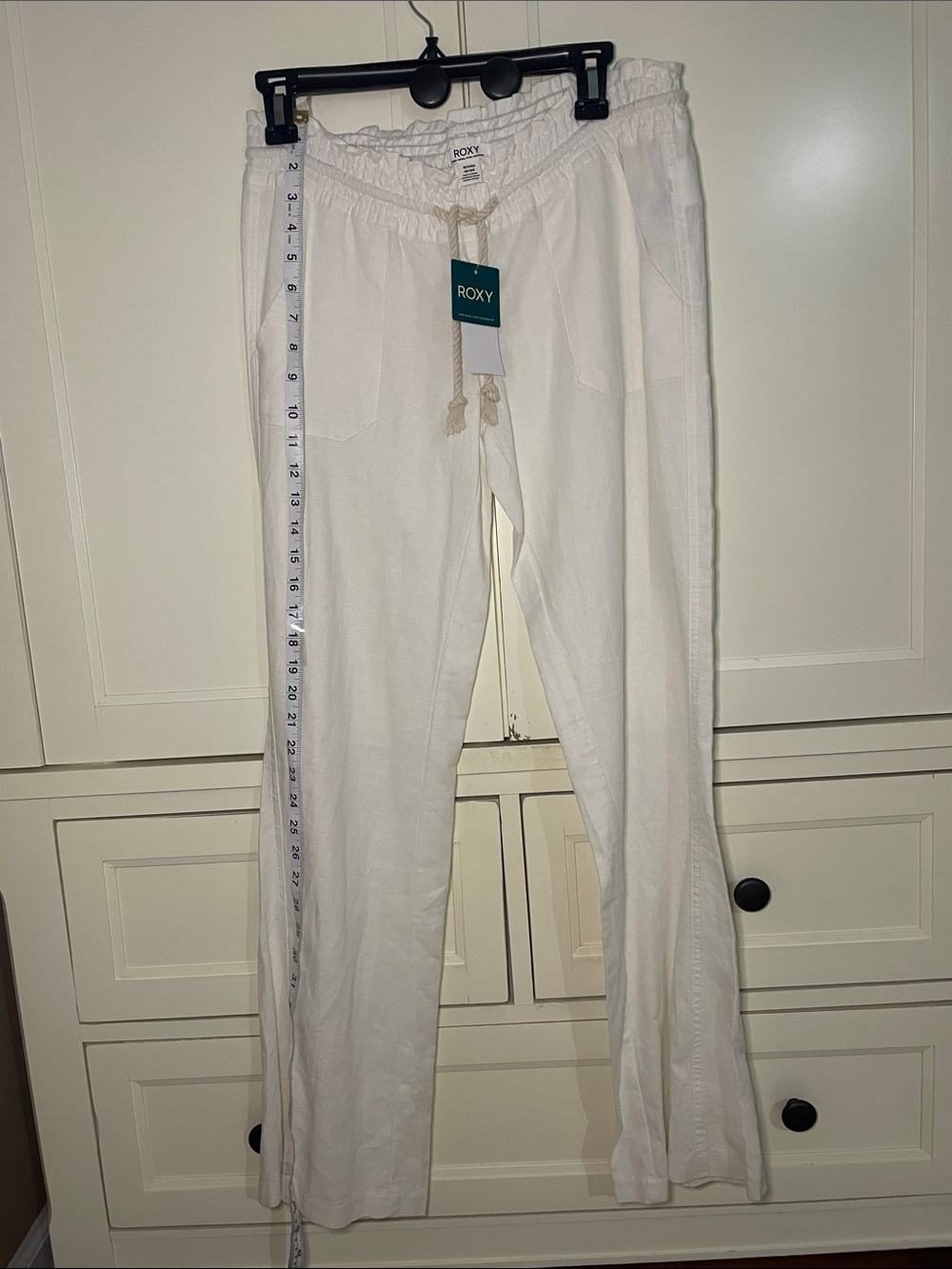 Roxy Oceanside pants in Sea Salt Solid Size XS